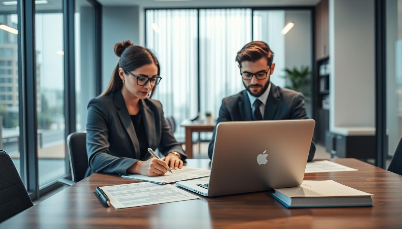 Business agreement signing